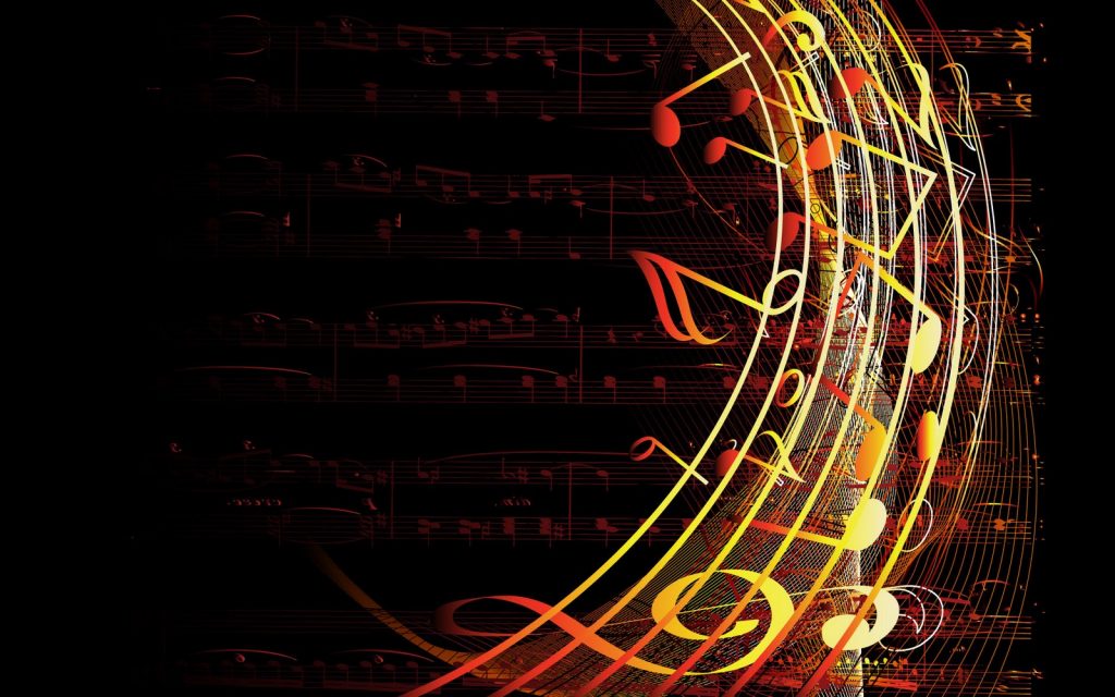Musical Notes Abstract - HD Wallpaper 