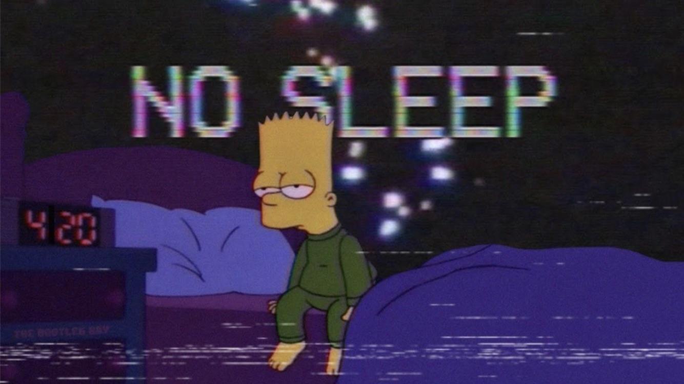 Bart Simpson No Sleep - HD Wallpaper 