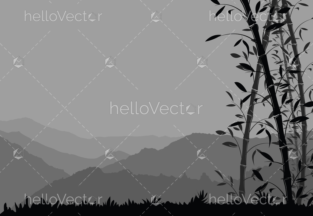 Portrait Black And White Scenery - HD Wallpaper 