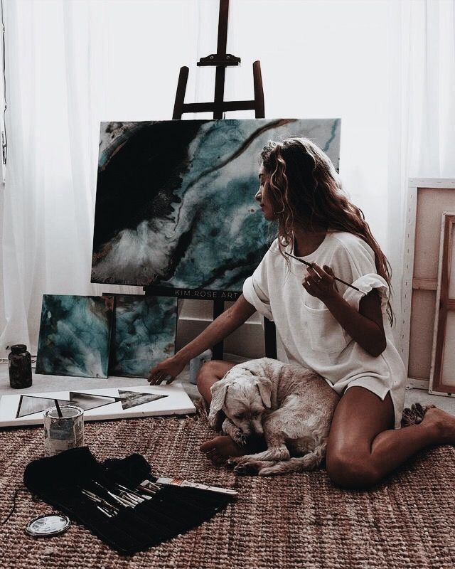 Article, Attractive, And Quotes Image - Chica Pintando - HD Wallpaper 