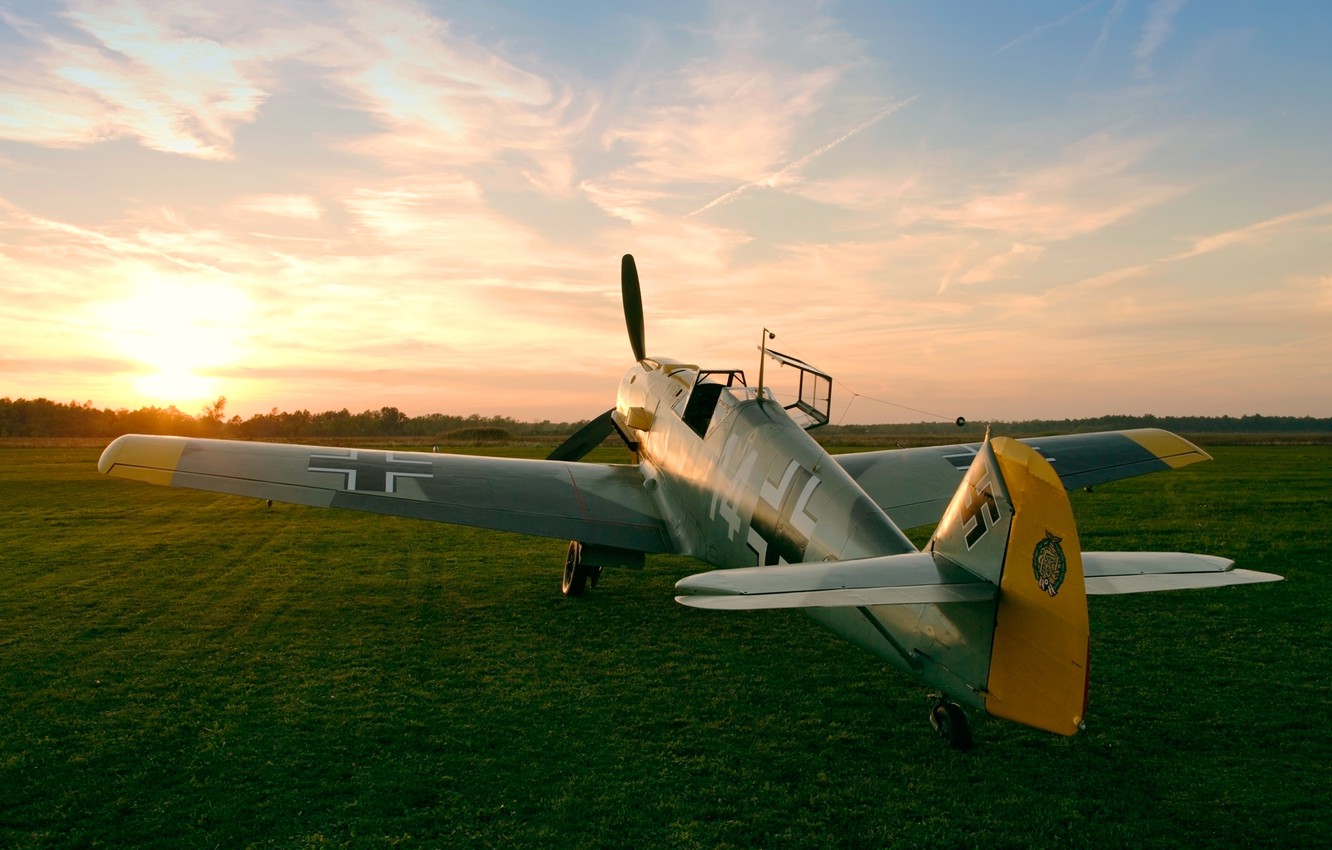 Photo Wallpaper Bf 109, Messerschmitt, Me-109, Air - Me 109 - HD Wallpaper 