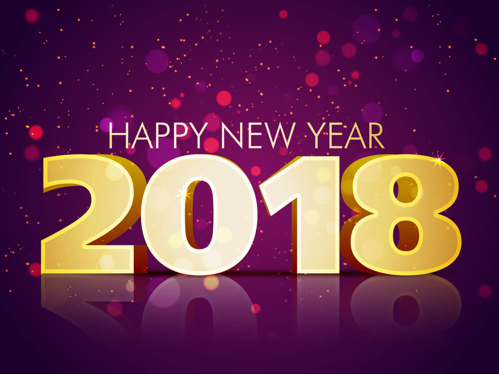 Happy New Year 2018 Latest Wallpaper - Happy New Year 2018 - HD Wallpaper 