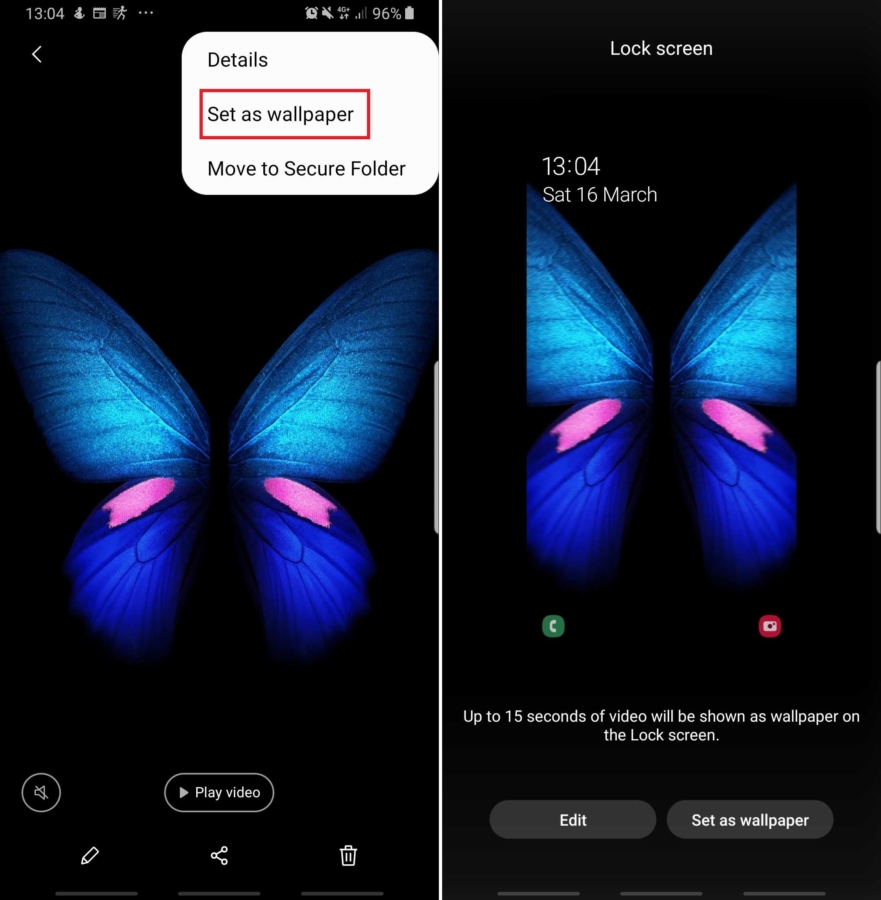 Galaxy Fold Wallpaper Video - HD Wallpaper 