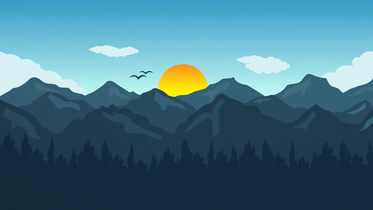 Adobe Illustrator Art Landscape - HD Wallpaper 