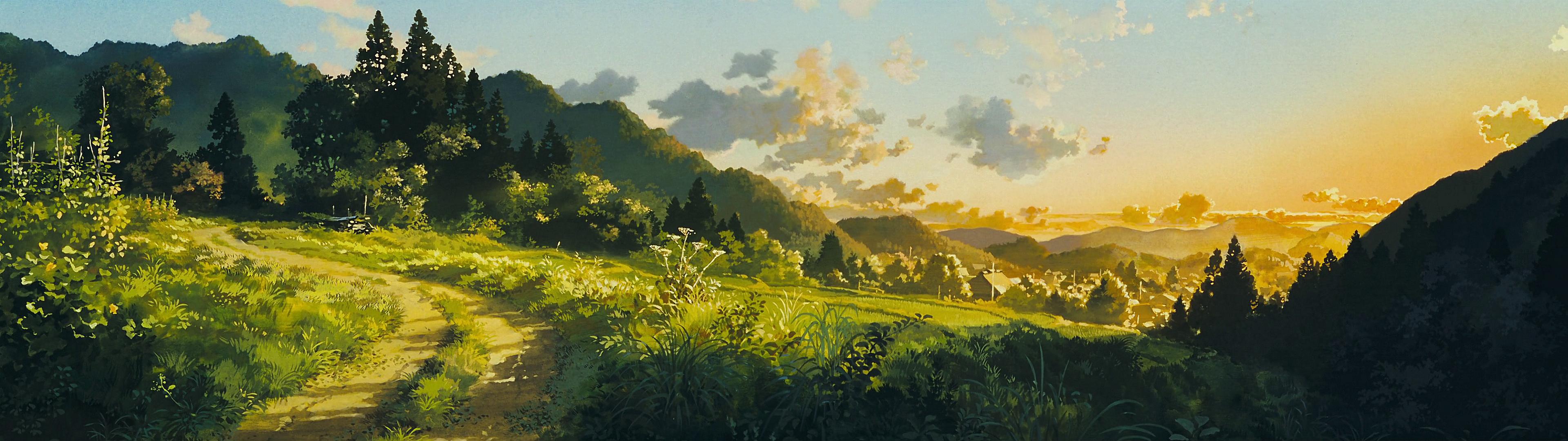 03 - Only Yesterday - Studio Ghibli Background Paintings - HD Wallpaper 