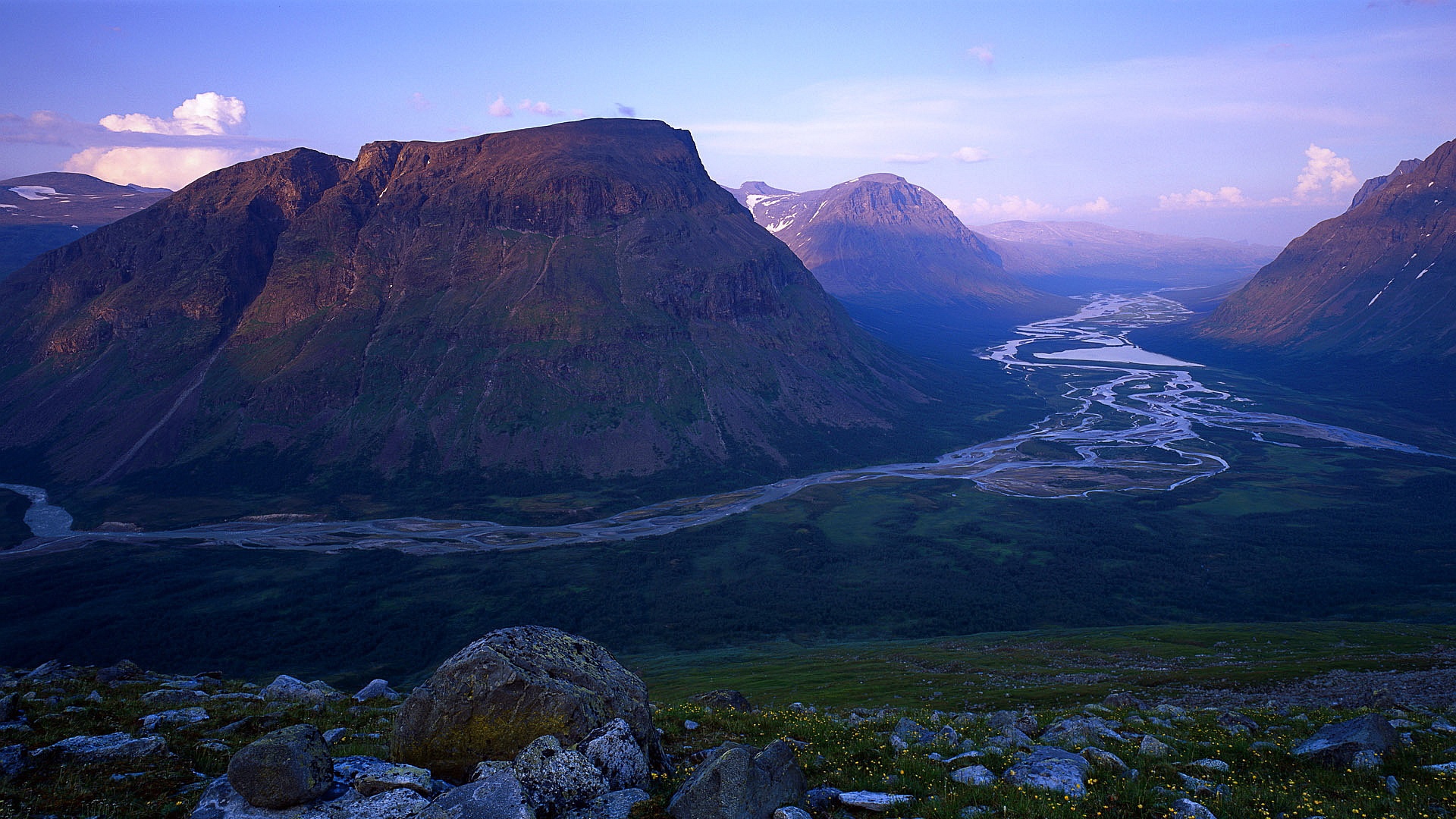 Sweden Summer Landscape - Beautiful Mountain Nature Sweden - HD Wallpaper 