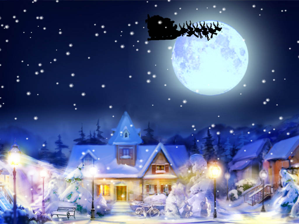 Jingle Bells Animated Wallpaper Winter Animated - Animated Christmas Snow  Screensaver - 1024x768 Wallpaper 