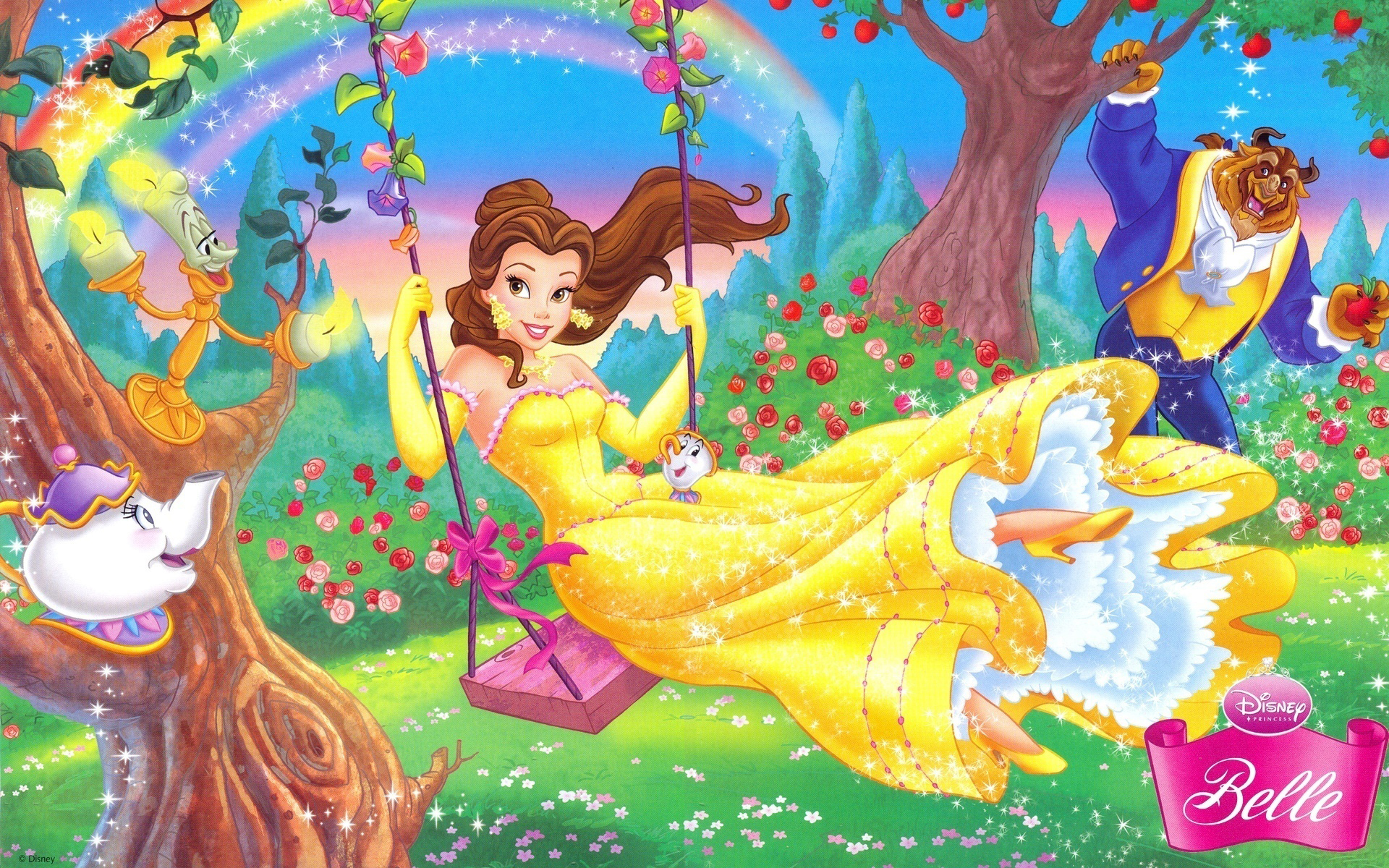 Disney Princess Belle - HD Wallpaper 