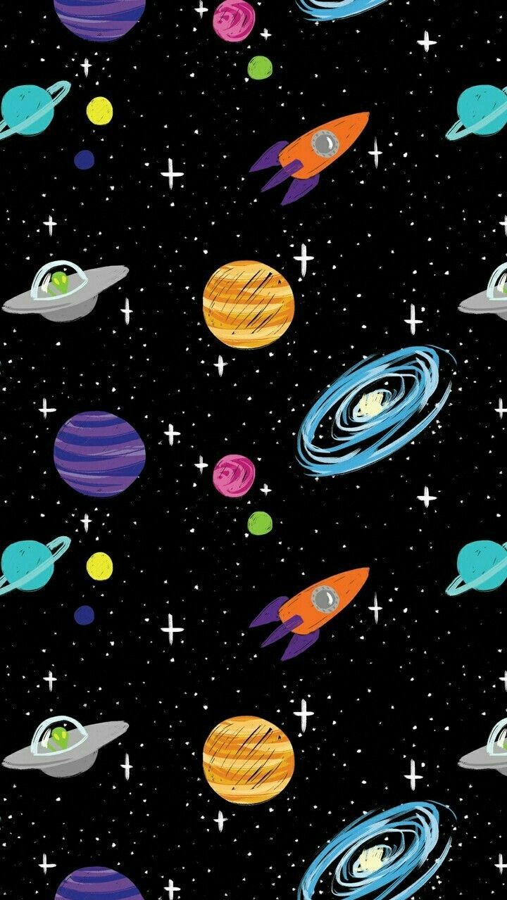 Cartoon Galaxy Wallpaper - Galaxy Cartoon Wallpaper Hd - HD Wallpaper 