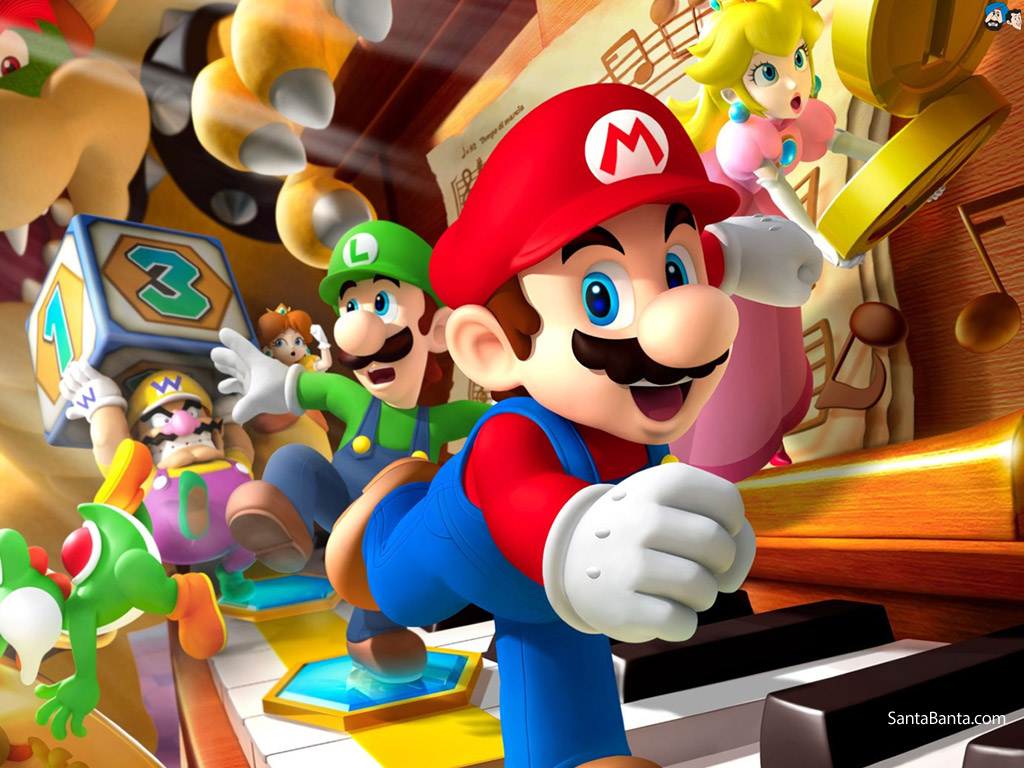 Cartoon Characters - Super Mario - HD Wallpaper 