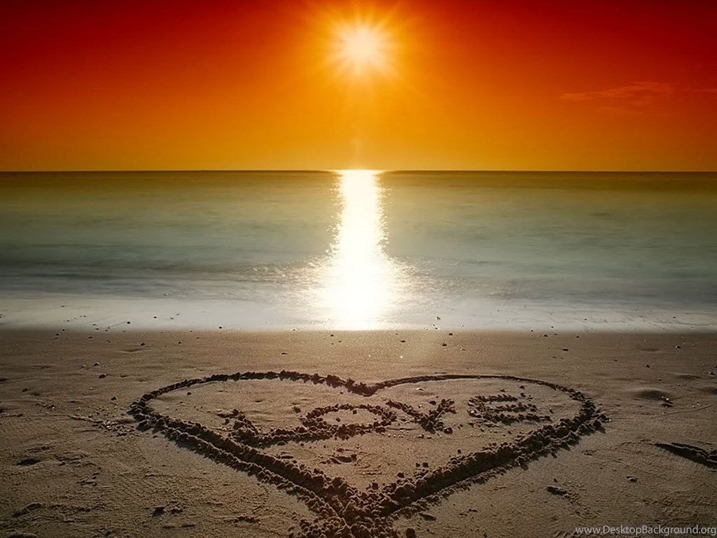 Memorable Sunset Beach Amazing Wallpapers D5w Hd Wallpapers - Happy Valentines Day Beach - HD Wallpaper 
