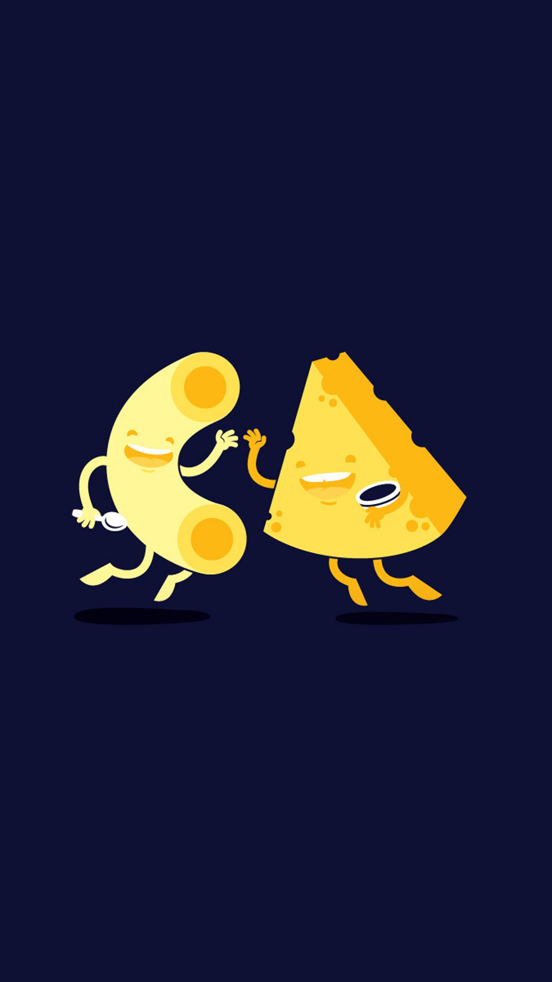 Cheese And Macaroni Cartoon Iphone 7 Wallpaper - Cheesy Love You Quotes - HD Wallpaper 