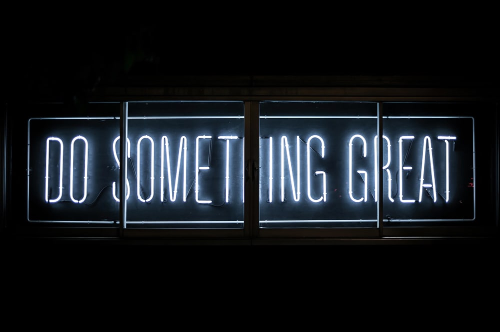 Doing Something Great Neon Lights - HD Wallpaper 