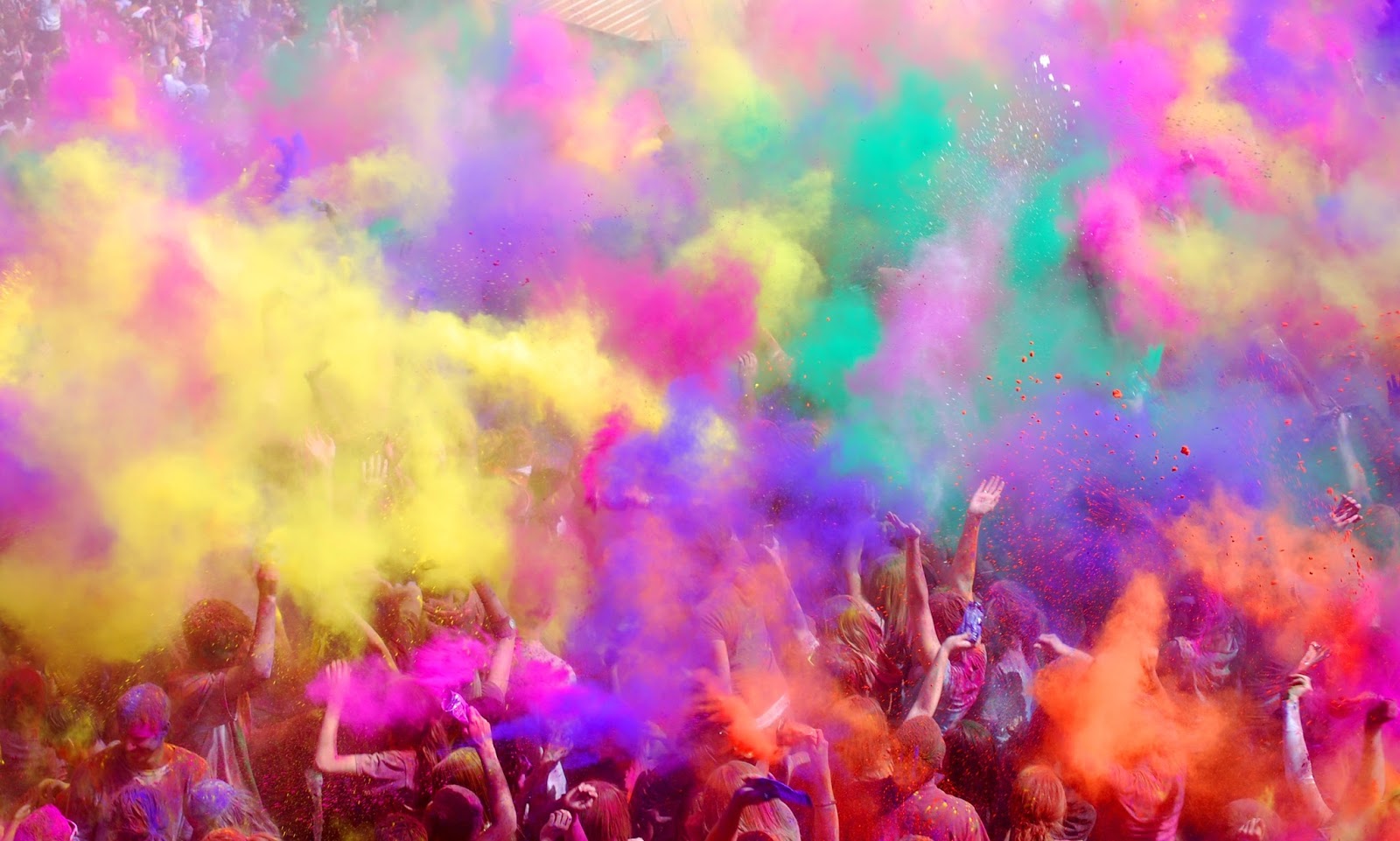 Happy Holi Wallpaper For Whatsapp - Color Festival - HD Wallpaper 