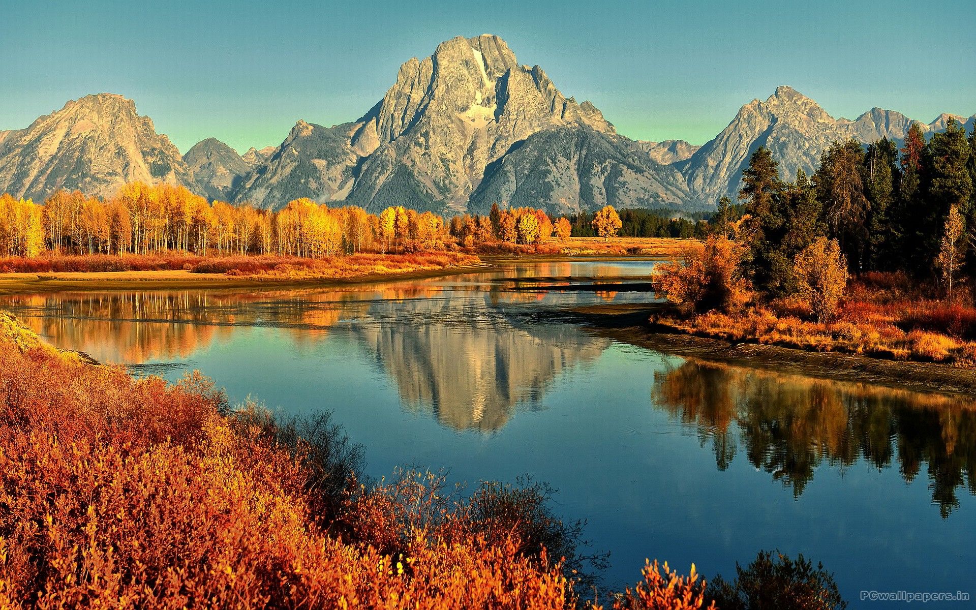 Fall Desktop Wallpaper Mountains - Fall Computer Backgrounds - HD Wallpaper 