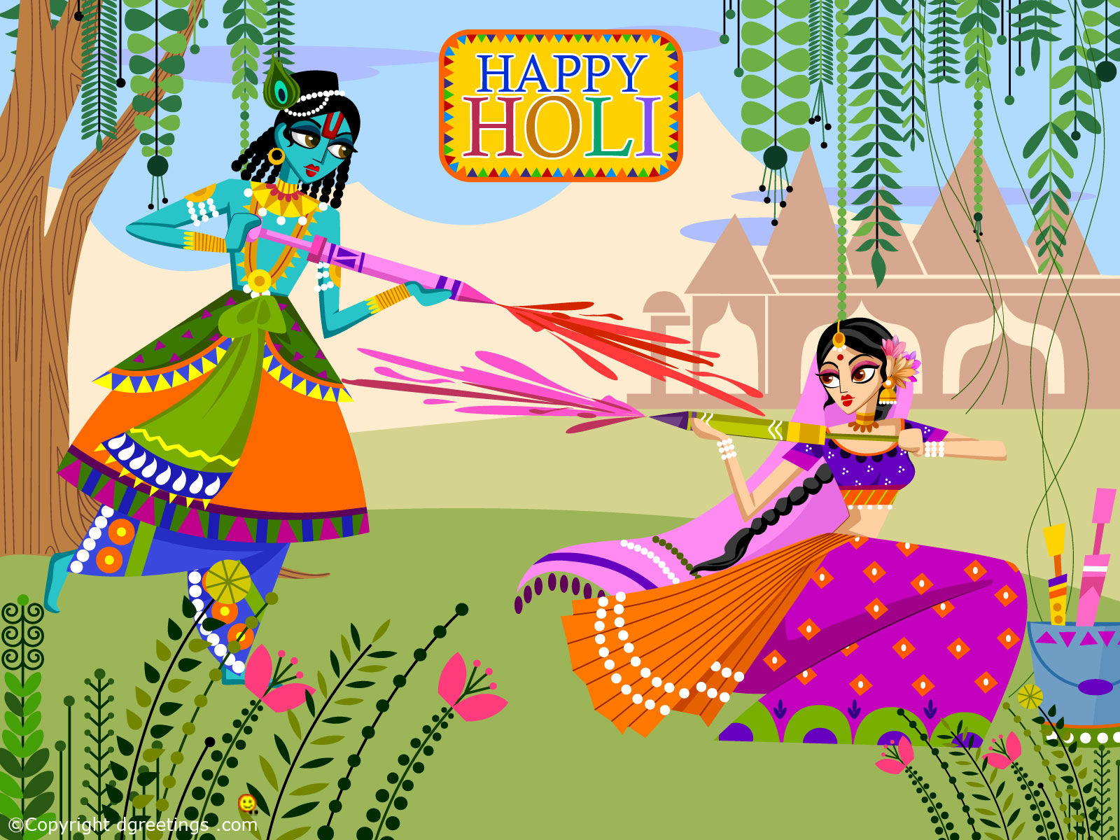 Happy Holi Images 2019 - HD Wallpaper 