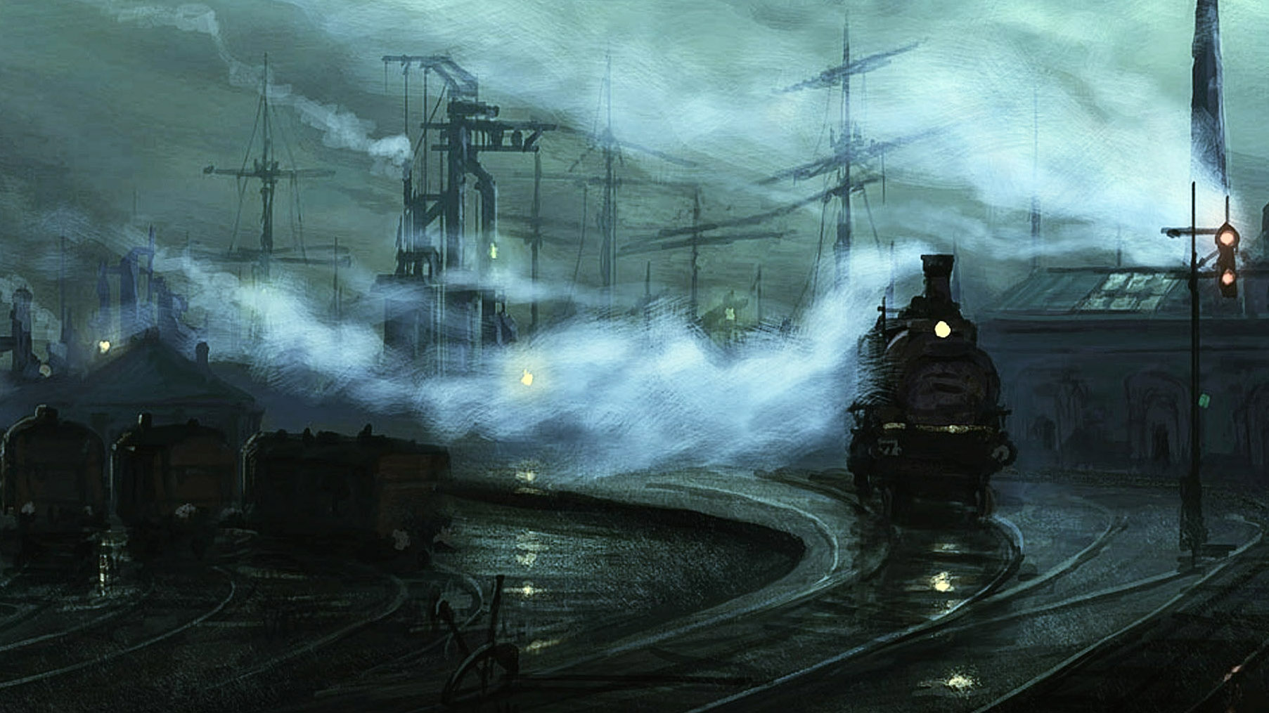 Best Wallpapers Ever Hd - Train Art Hd - HD Wallpaper 