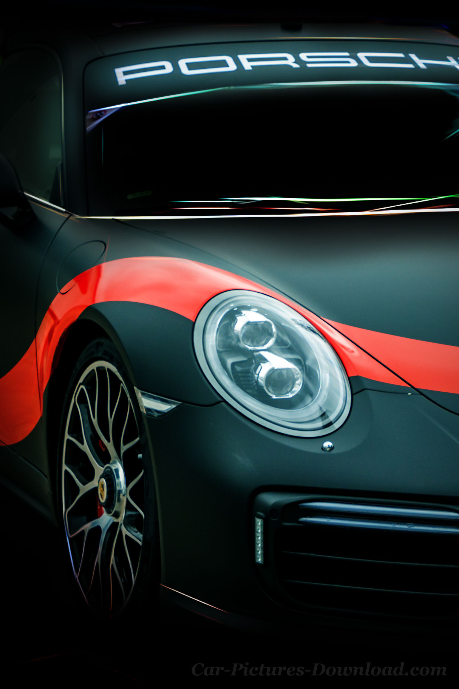 Porsche Black Car Wallpaper Image Hd Phone - Full Hd Wallpaper For Pc - HD Wallpaper 