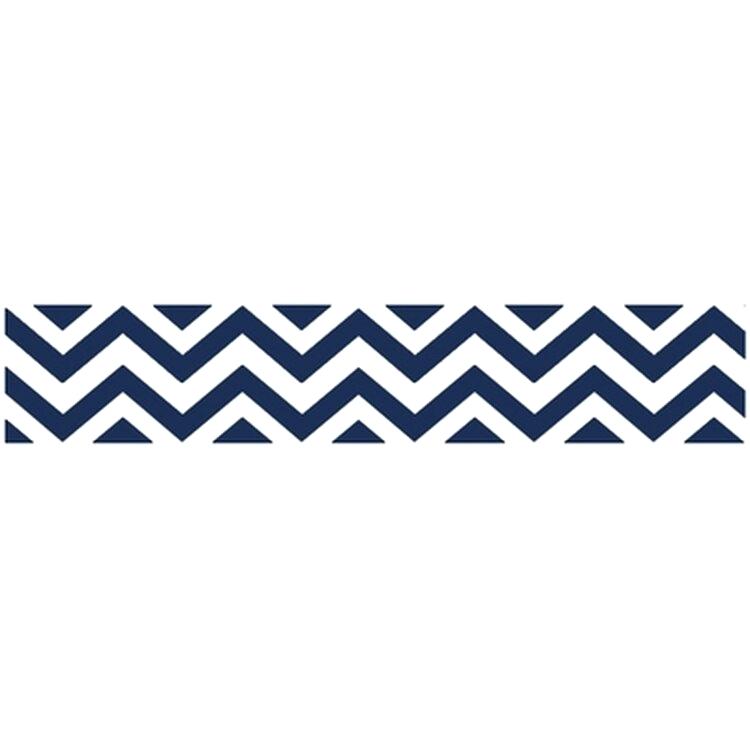 Chevron Navy And White Collection Wallpaper Border - Striped Border Design Black And White - HD Wallpaper 