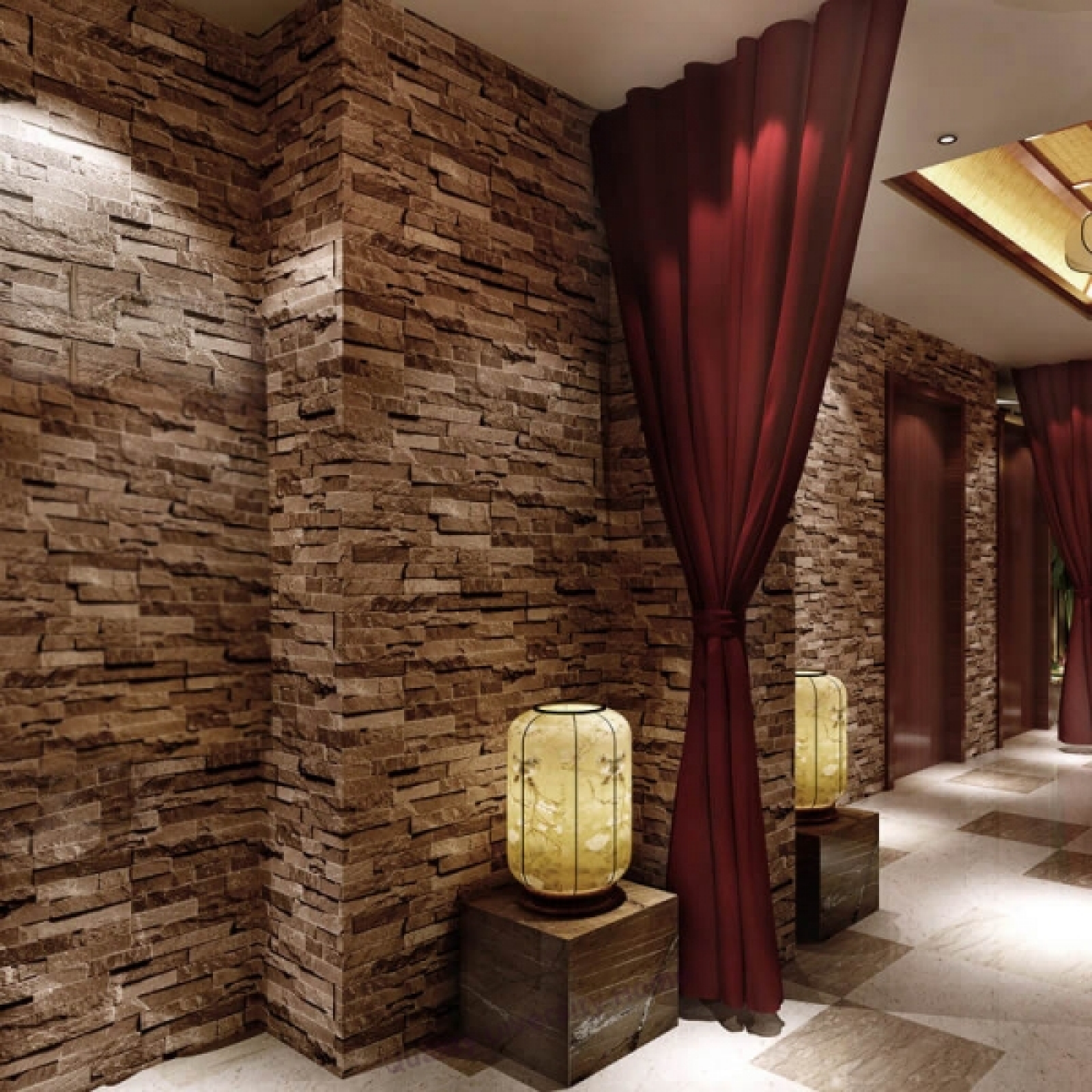 Deep Embossed Brick Wallpaper Vintage Stone Pattern - Home Wallpaper Vintage Brick - HD Wallpaper 