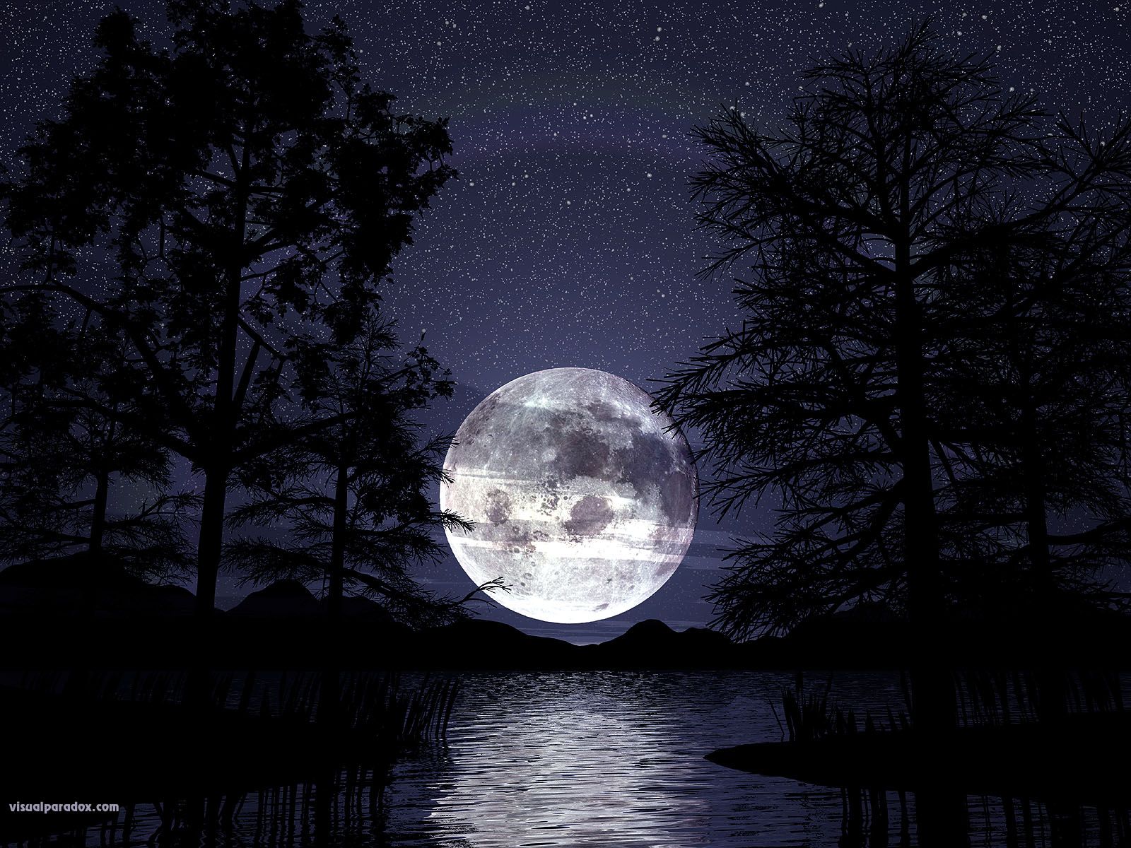 Free 3d Wallpaper Blue Moon - Gothic Background - HD Wallpaper 