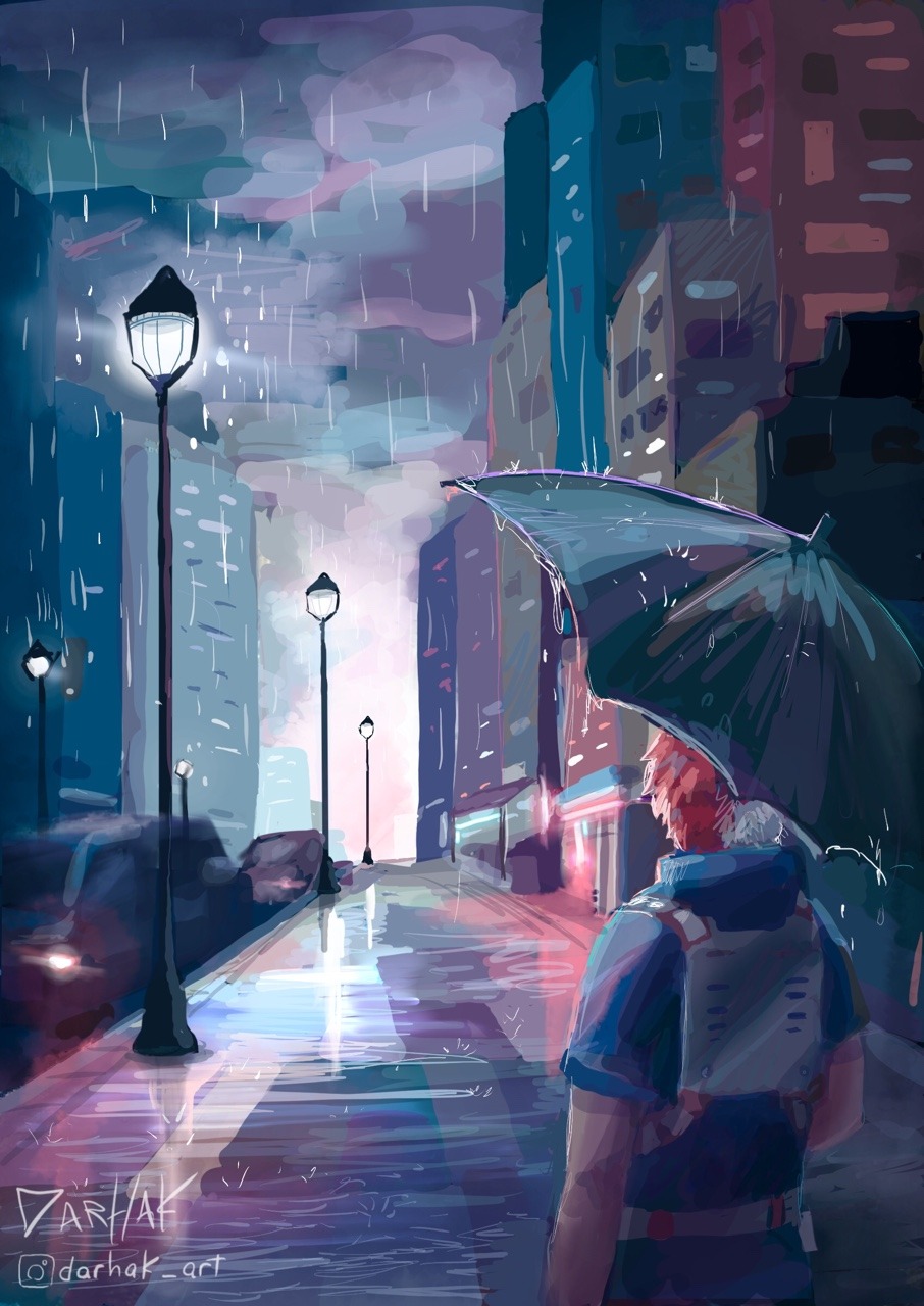 Image - Rain Aesthetic Art - HD Wallpaper 
