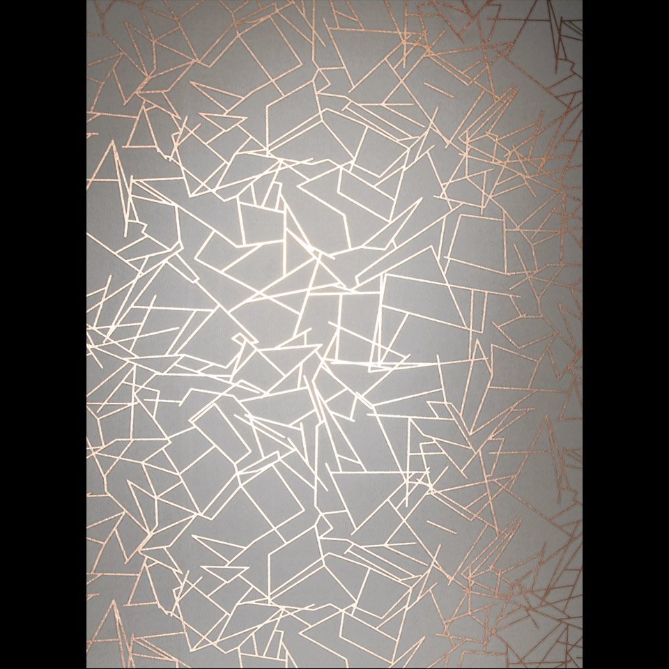 Copper And Grey Wallpaper, Angles Copper Rose Zinc - Modern Wallpaper 2017 Texture - HD Wallpaper 
