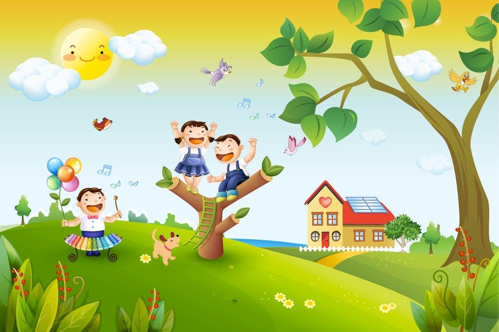 Wallpaper Dealer In Delhi - Spring Wallpaper Kids - HD Wallpaper 
