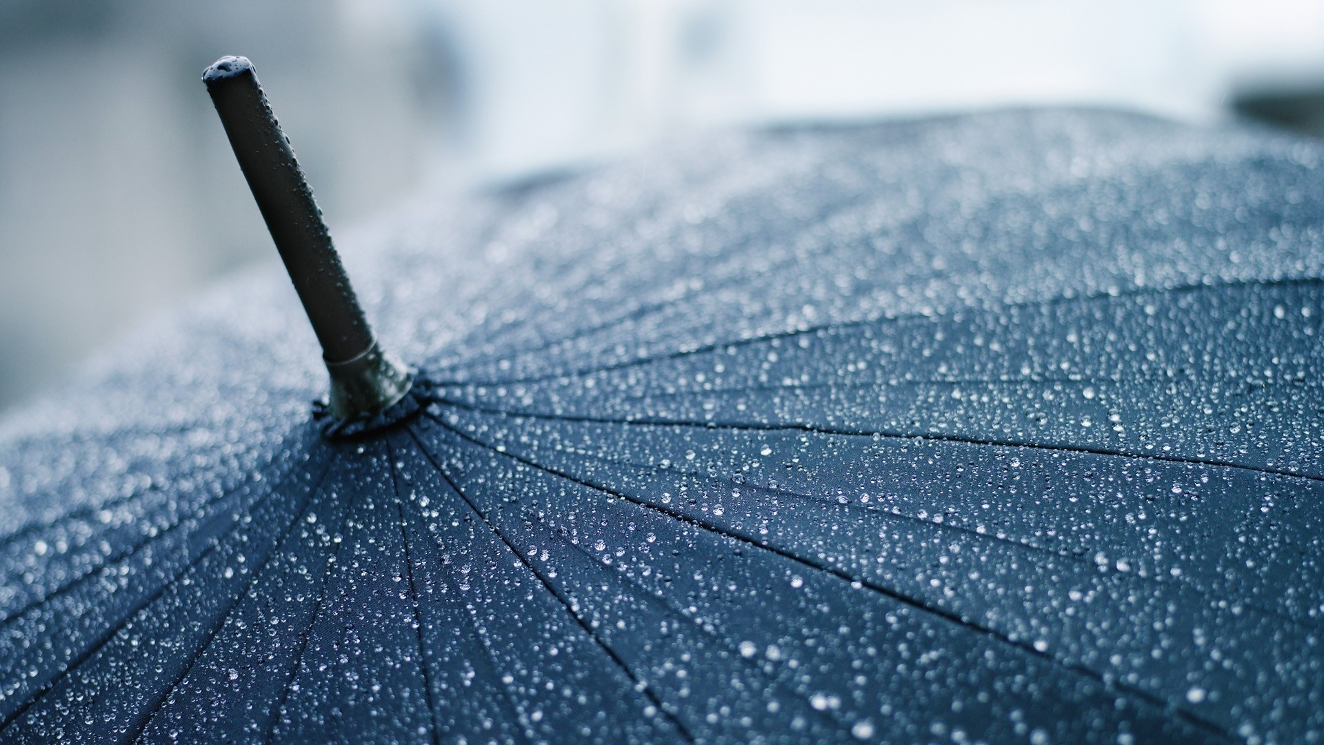 Preview Wallpaper Umbrella, Rain, Drops, Cane, Clouds, - Rain High Resolution - HD Wallpaper 