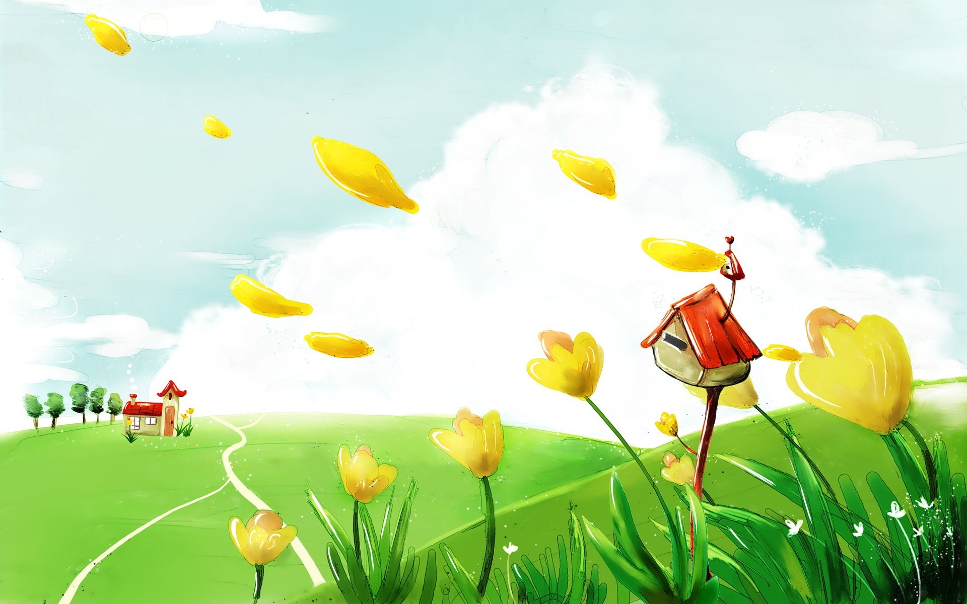 Data-src - Masha And Bear Background - HD Wallpaper 