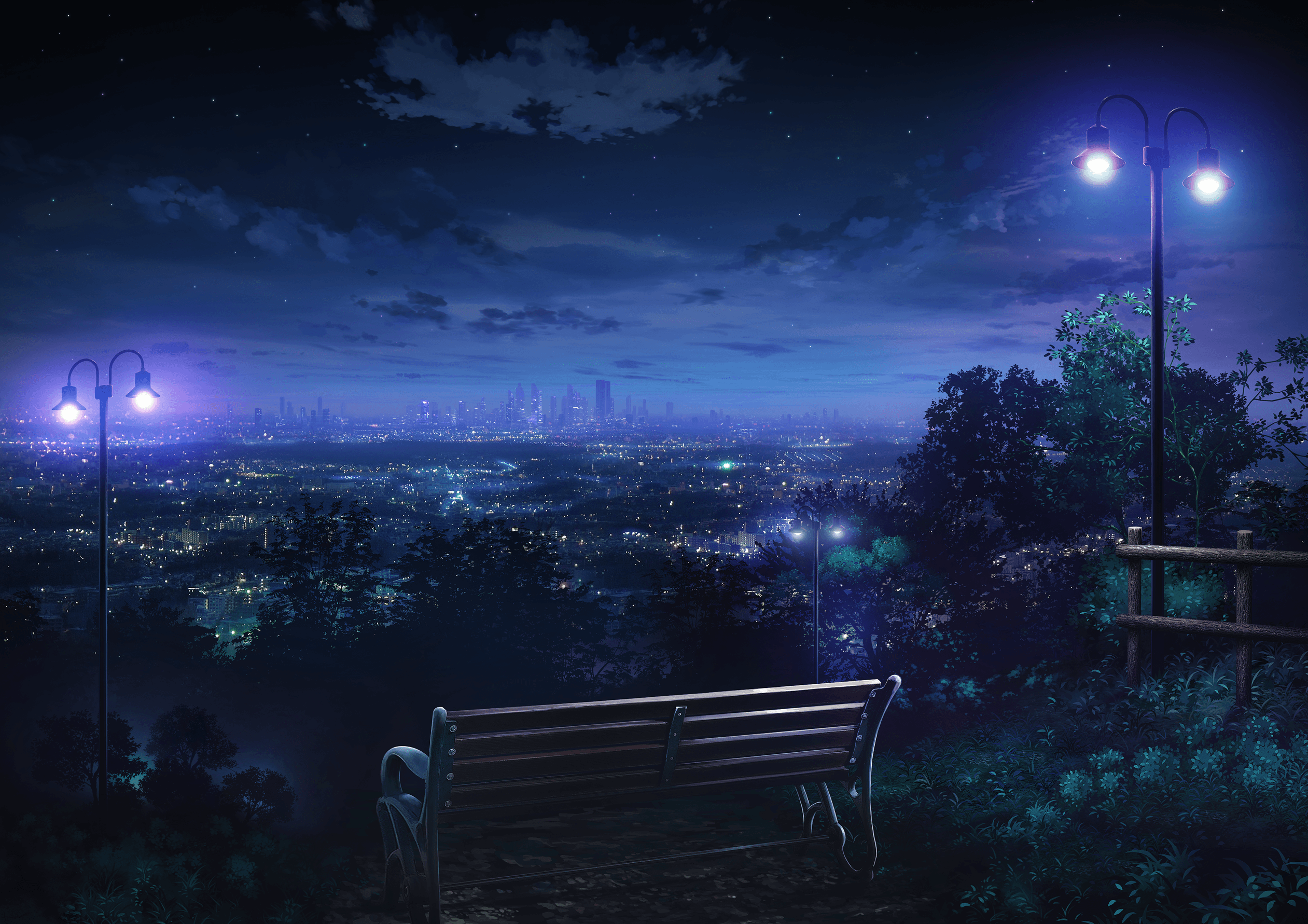 Anime Night Wallpapers 
 Data-src /full/880901 - Anime Night City Background - HD Wallpaper 