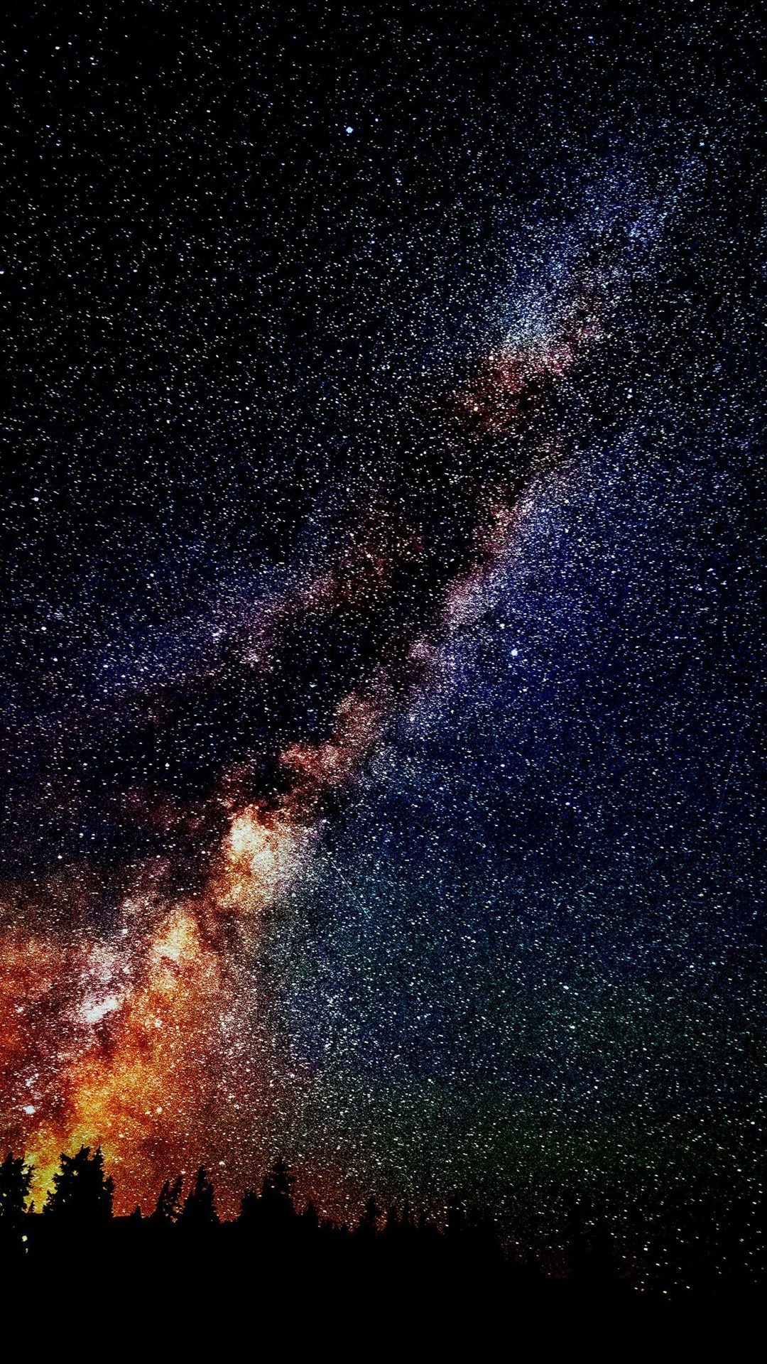 1080x1920, Star Gazing Night Flare Color Green Nature - Stars Wallpaper Hd - HD Wallpaper 