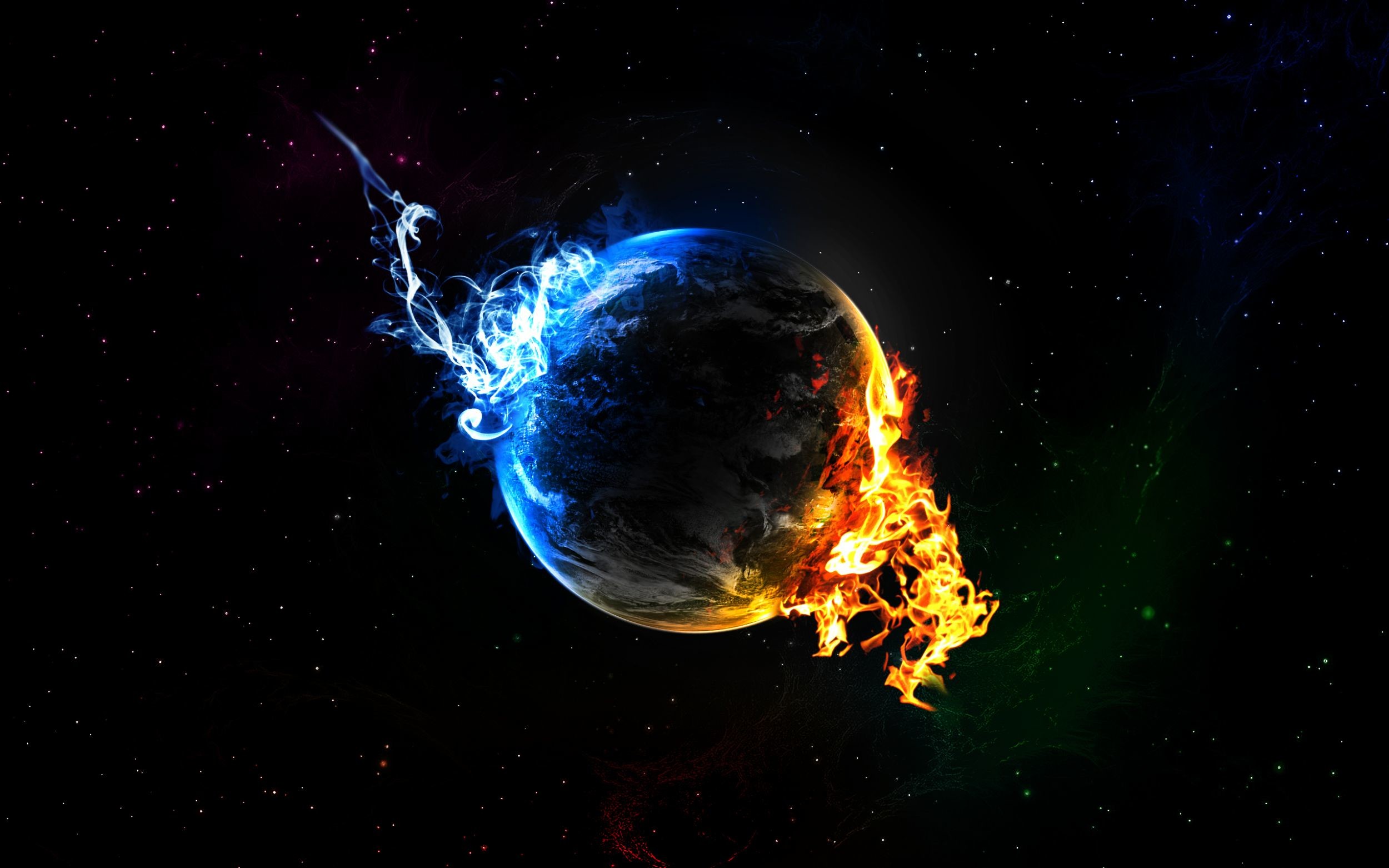 1920x1080, Cool Desktop Backgrounds Moving - Fire And Ice World - HD Wallpaper 