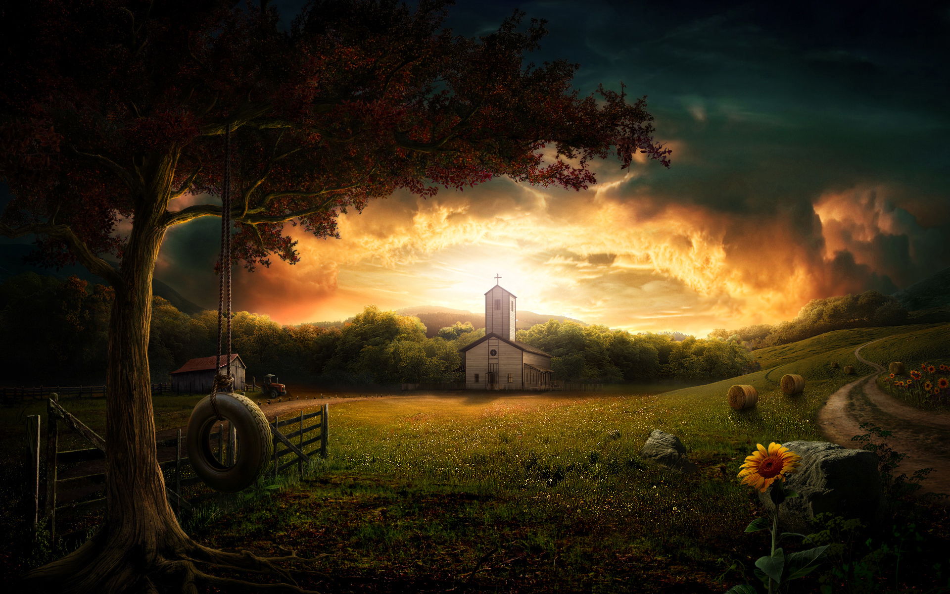 Best Wallpaper In The World Ever - Summer Country Desktop Backgrounds - HD Wallpaper 