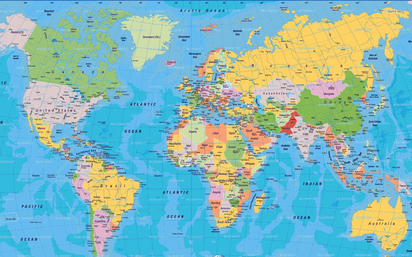 High Definition World Map High Resolution - HD Wallpaper 