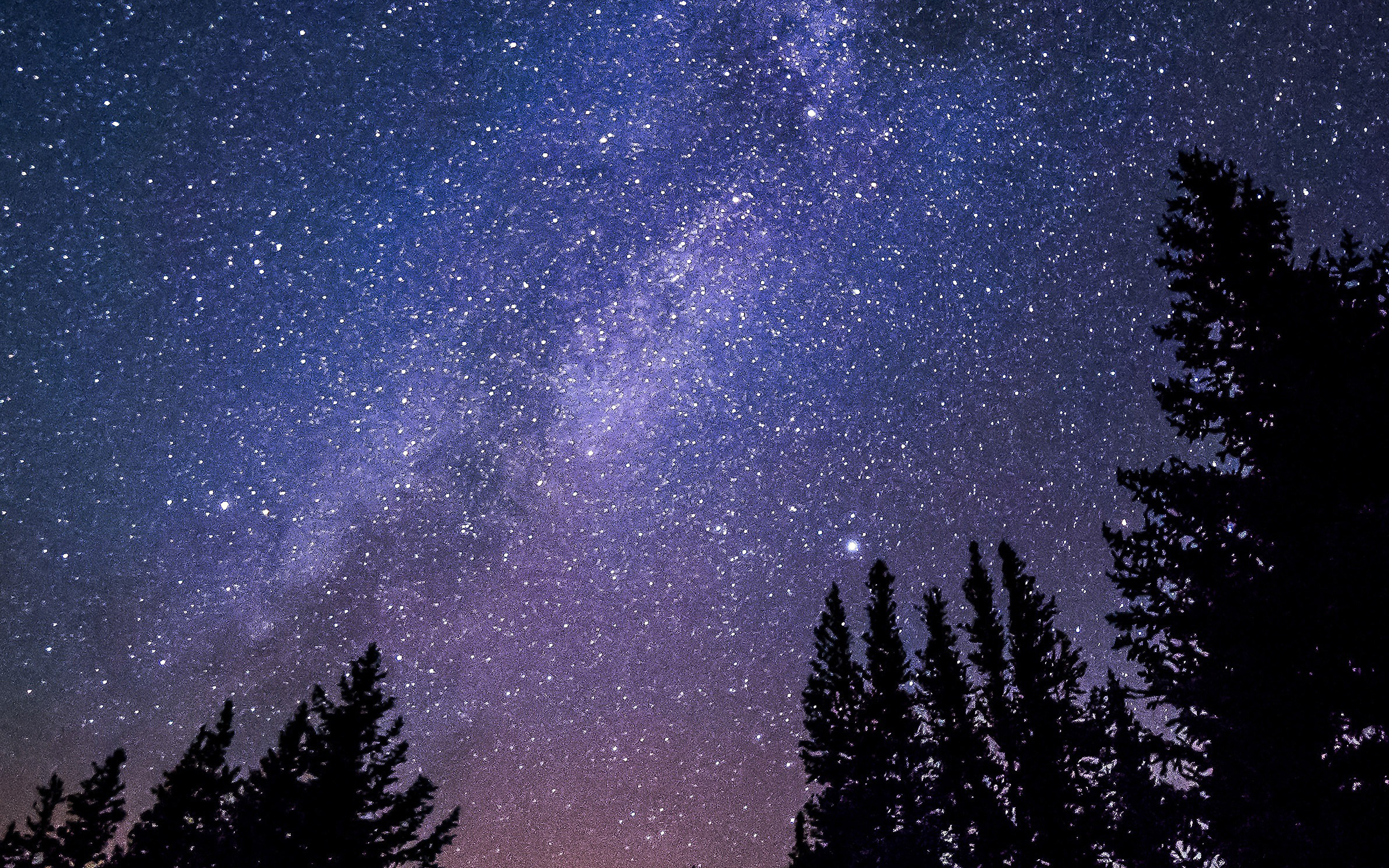 Night Sky Wallpaper Pc - HD Wallpaper 