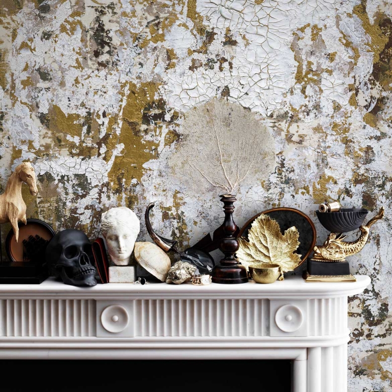 Shabby Chic With Gold - HD Wallpaper 