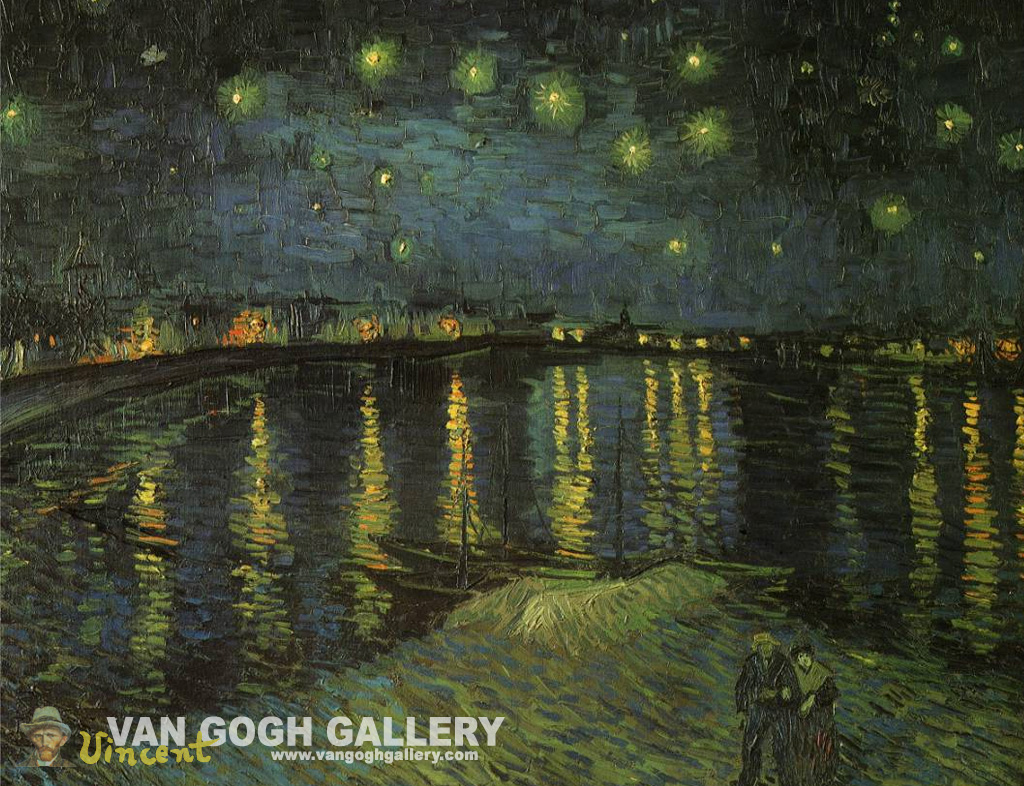 Starry Night Wallpaper - Vincent Van Gogh - HD Wallpaper 
