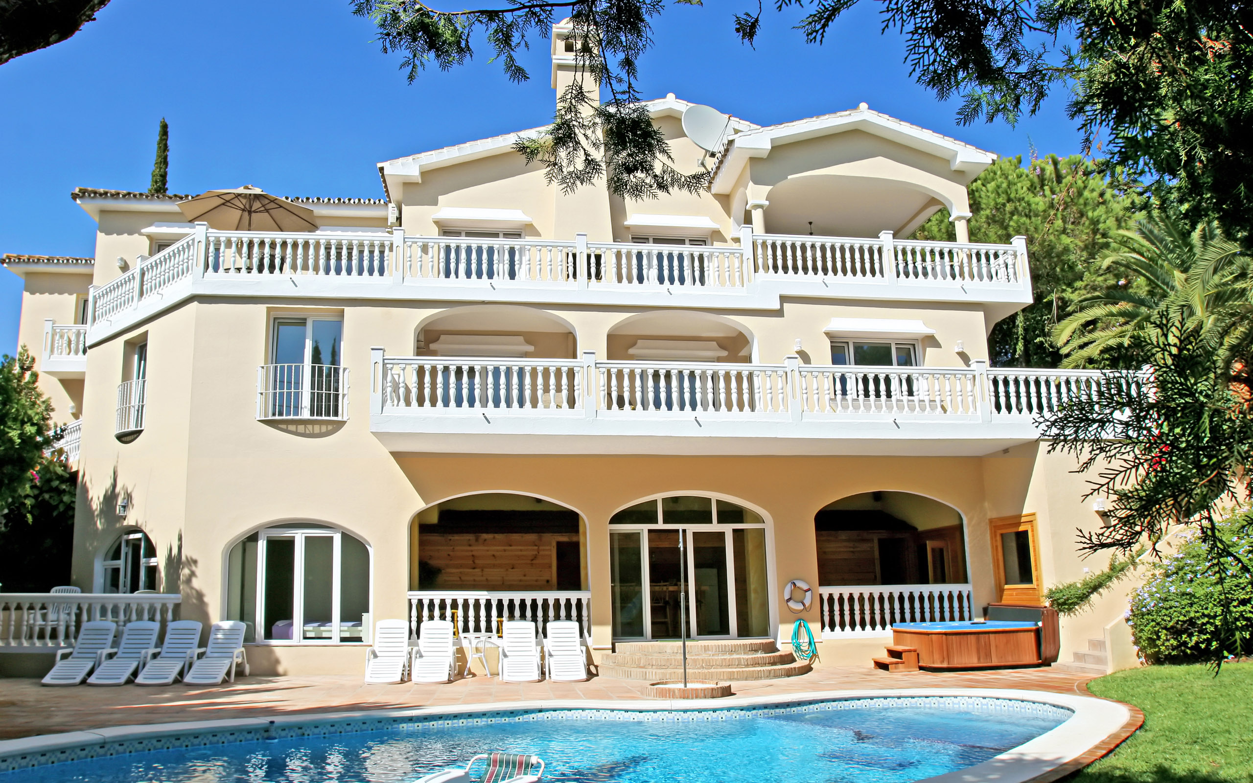 House With Pool - Full Hd Wallpaper Hd House - HD Wallpaper 