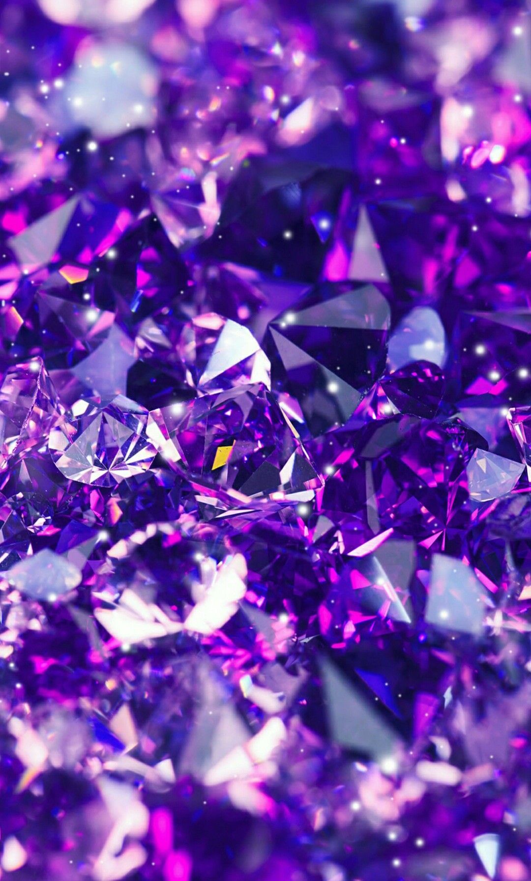 Purple // Gems - Purple Diamonds Background - HD Wallpaper 