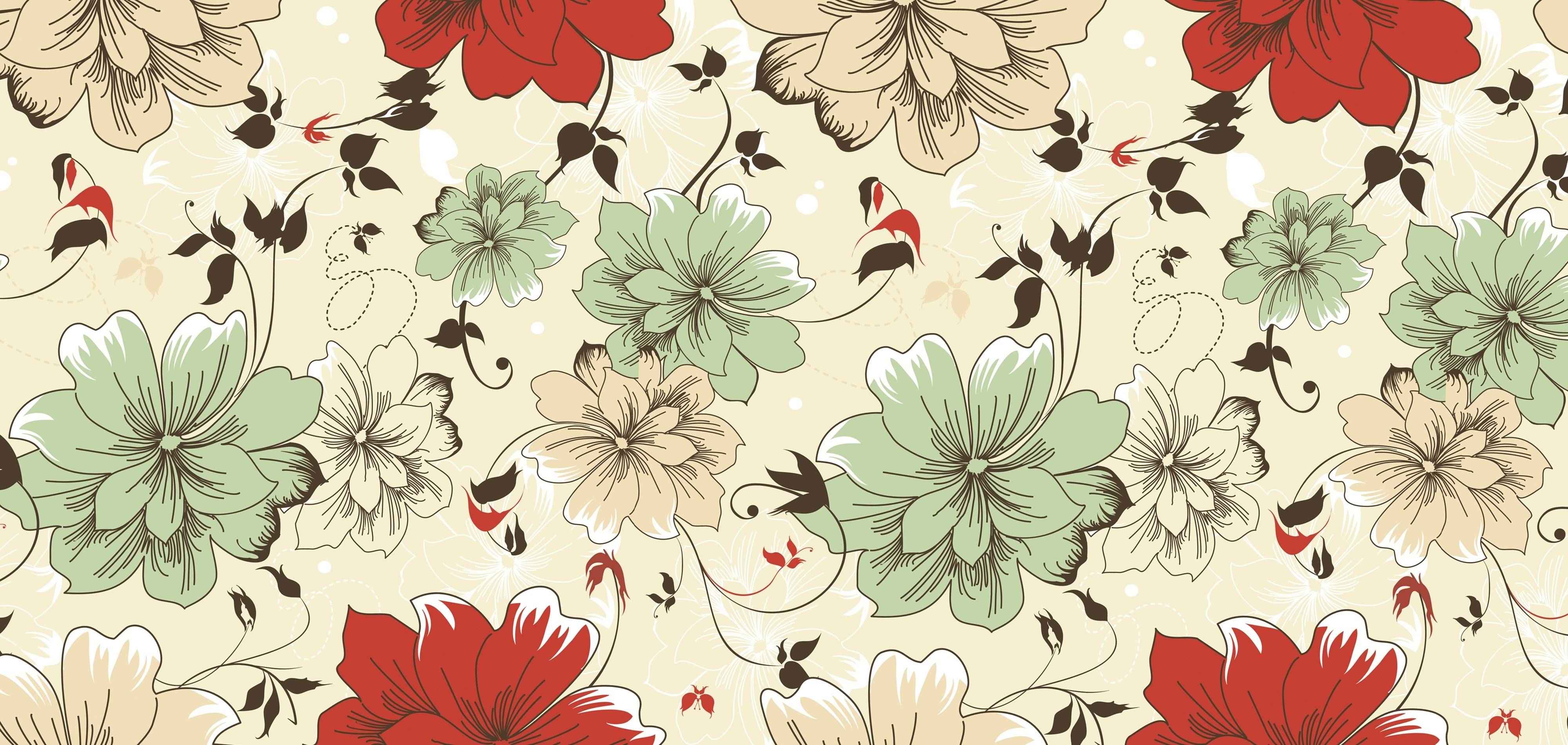 Floral Desktop Backgrounds 
 Data-src /img/376134 - Flower Pattern Background Hd - HD Wallpaper 