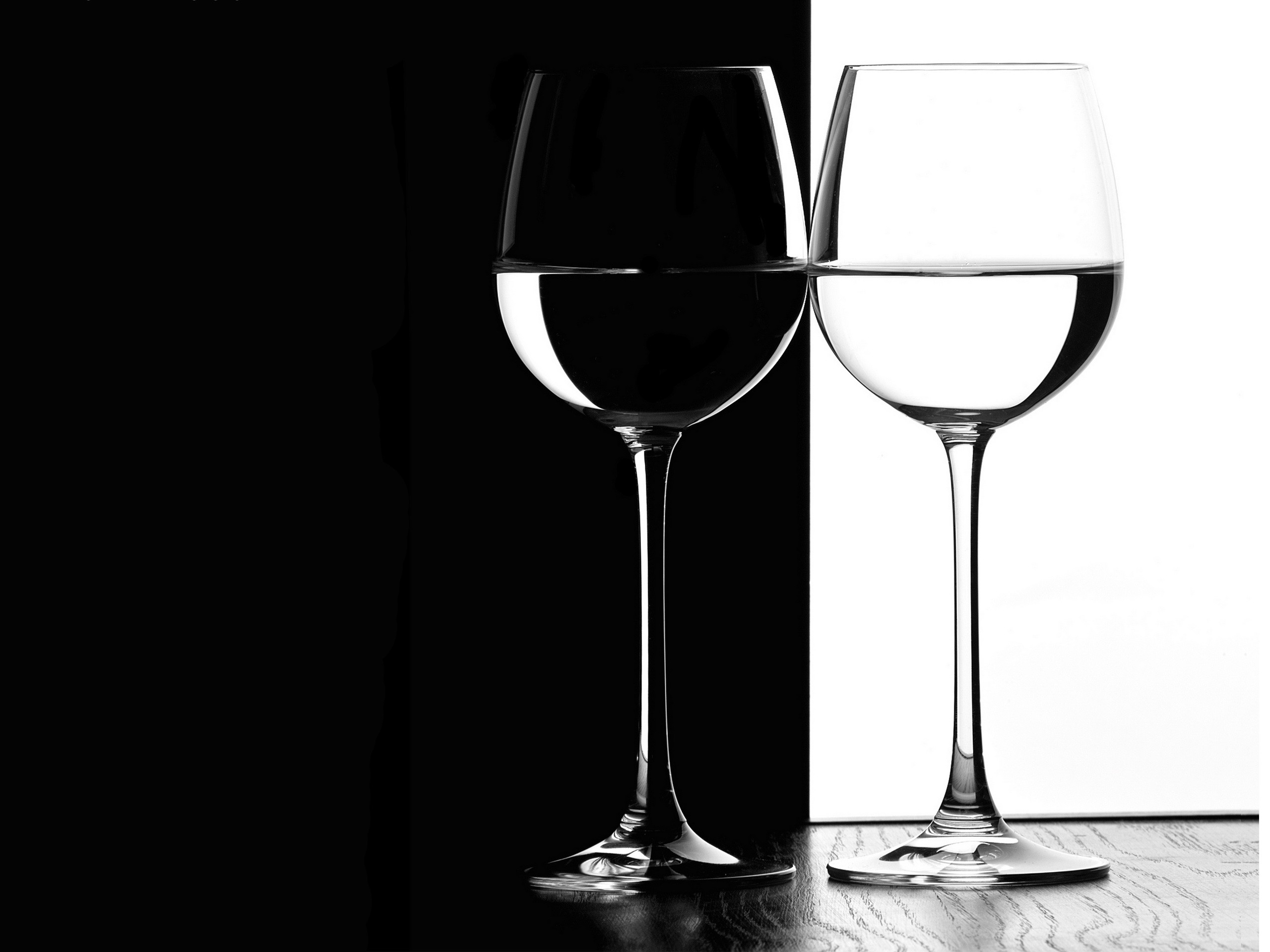 Wine Black And White - HD Wallpaper 