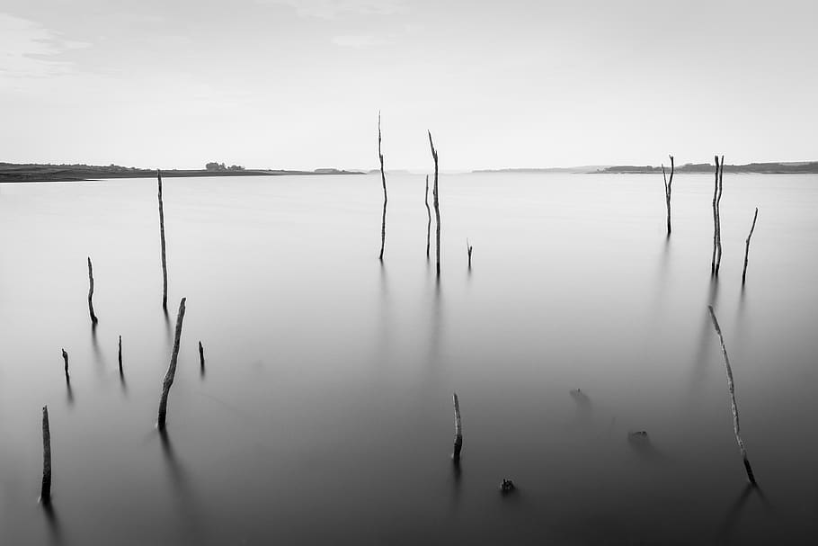 Black And White, Simple, Texture, Wallpaper, Black, - Reflection - HD Wallpaper 