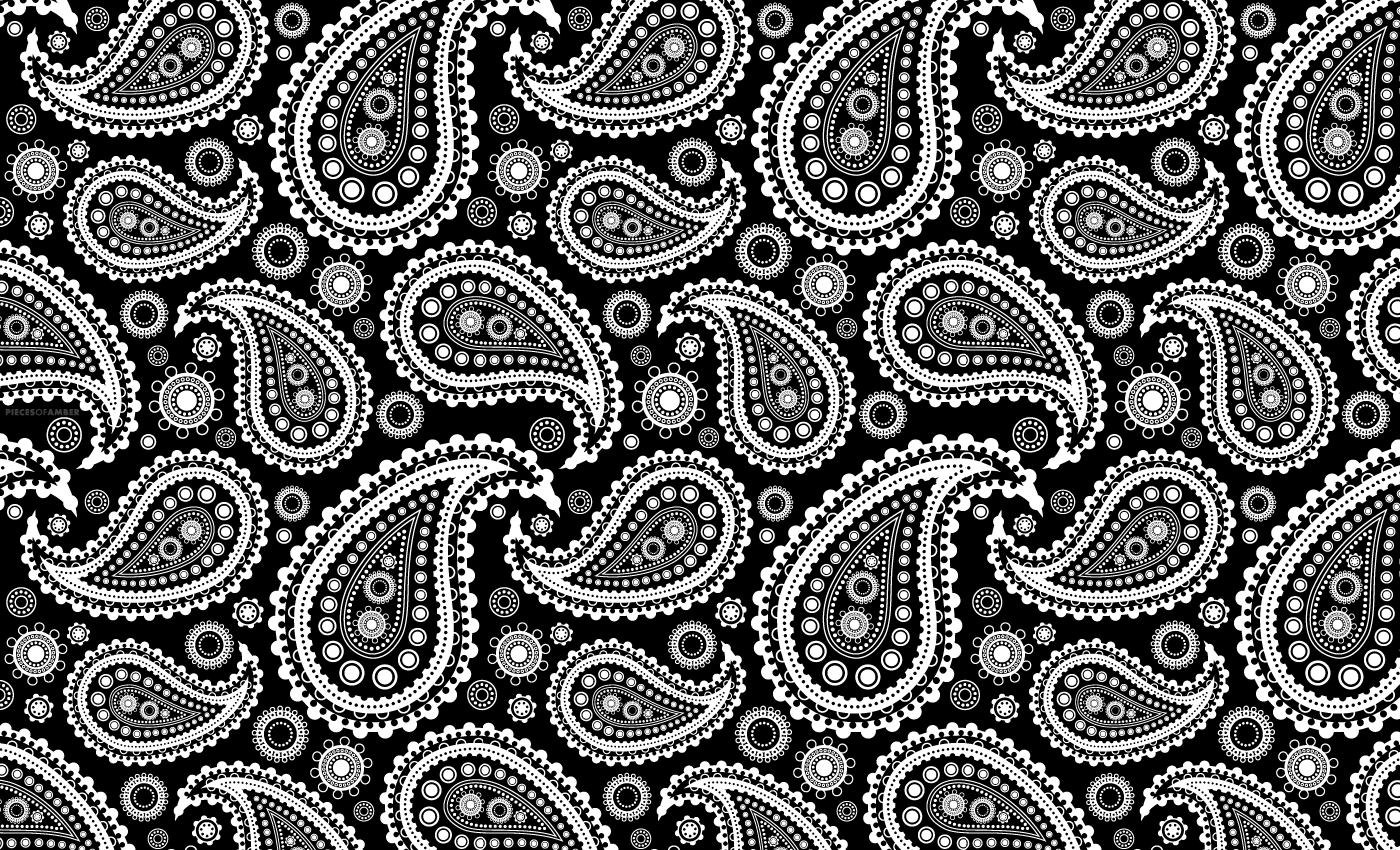 Black And White Paisley Wallpaper - Paisley Pattern Background - HD Wallpaper 