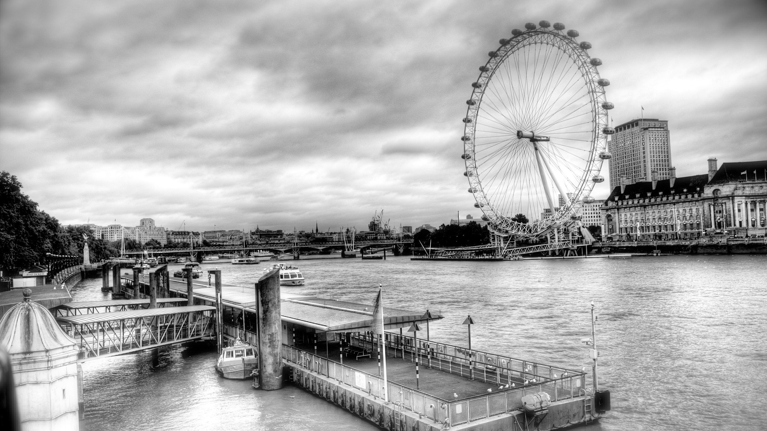London Black And White Wallpapers Group 
 Data-src - Wide Photo Black And White - HD Wallpaper 