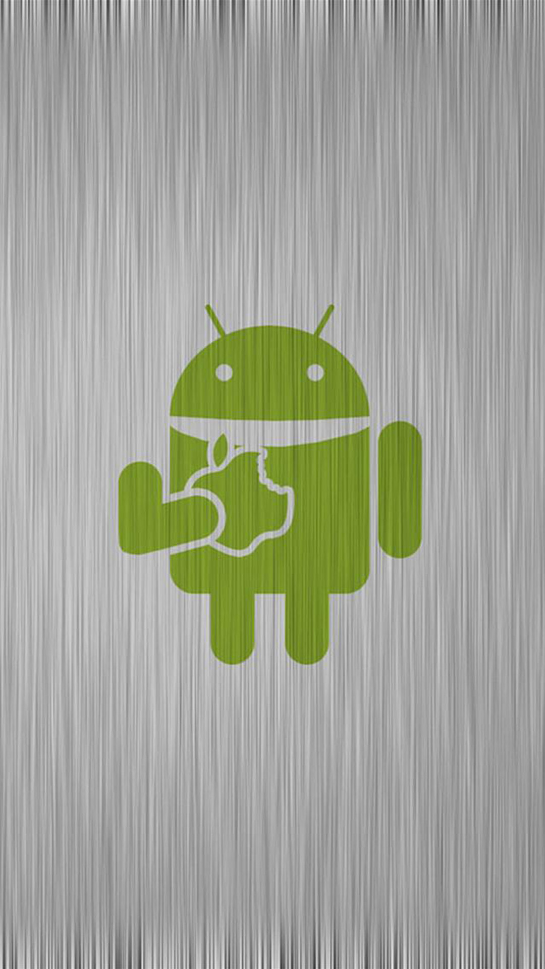 Android Eating Apple Background - HD Wallpaper 