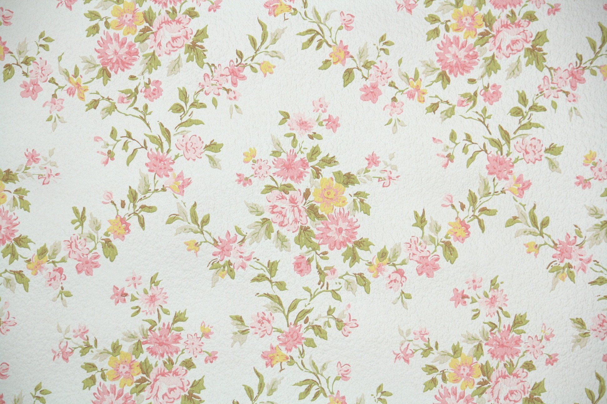 1960s Floral Vintage Wallpaper Hannah S Treasures Vintage - Floral Vintage - HD Wallpaper 