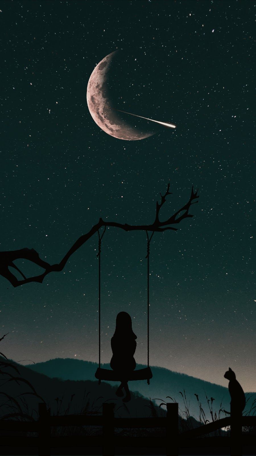 Lonely In The Night Sky - HD Wallpaper 