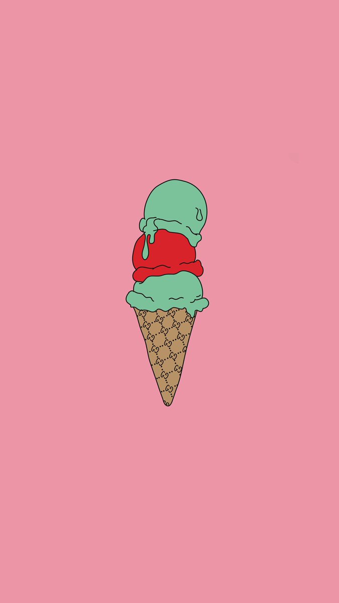 Gucci Mane Ice Cream Wallpaper - Ice Cream Cone - HD Wallpaper 