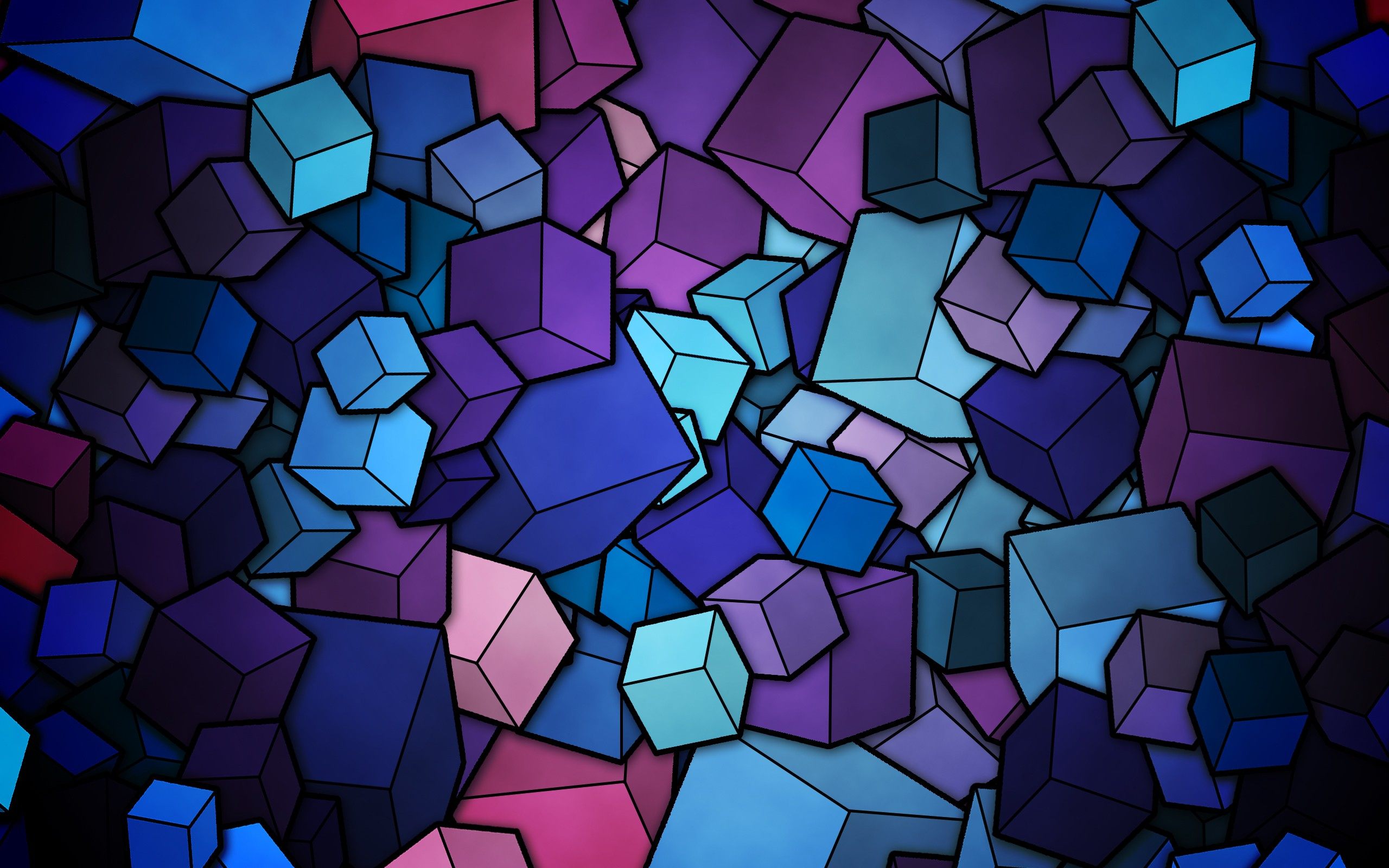 Art Background Nice Wallpaper - Abstract Cubes - HD Wallpaper 